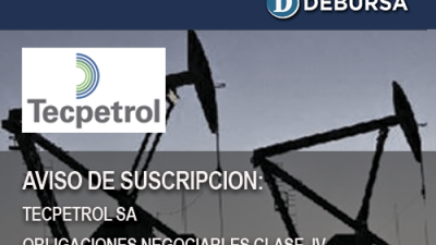 Aviso de Suscripción: TECPETROL - Obligaciones Negociables Clase IV