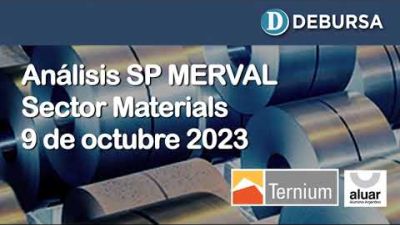 SP MERVAL - Análisis del sector Materials al 9 de octubre 2023