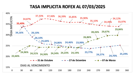Evolución de las cotizaciones del dólar al 7 de marzo 2025 2025