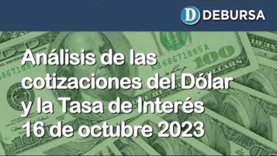 Analisis de las cotizaciones del dolar y la tasa el interes al 16 de octubre 2023
