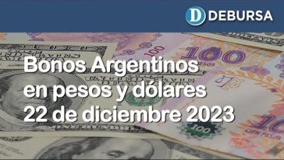 Análisis de los bonos argentinos en dólares y pesos al 22 de diciembre 2023