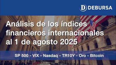 Análisis índices SP500, Nasdaq, oro, bitcoin, bonos EEUU, índice VIX al 1 de agosto 2025