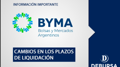 BYMA anuncia modificaciones en los plazos de liquidación.