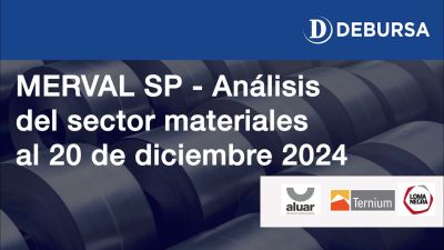 MERVAL SP MERVAL - Análisis del sector Materials al 20 de diciembre 2024