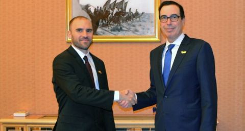 Martín Guzmán se reunió con el secretario del Tesoro de EEUU: respaldo del gobierno de Trump en la negociación con el FMI