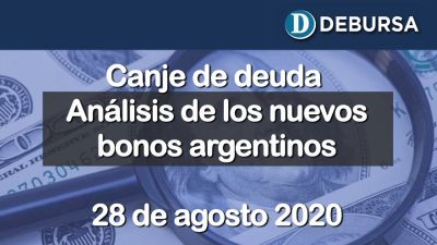 Canje de deuda. Análisis de los nuevos bonos argentinos. 28 de agosto 2020.