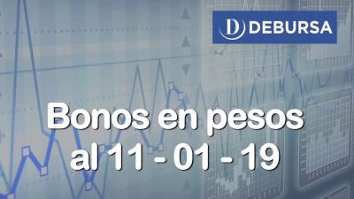 Bonos en pesos al 11-01-19