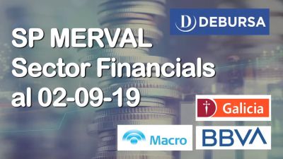 SP MERVAL - Análisis del sector Financials (bancos) al 2 de septiembre 2019