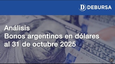 Bonos argentinos en dólares al 31 de octubre 2025
