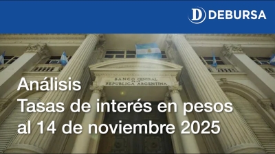 Análisis de tasas sobre el peso argentino al 14 de noviembre 2025