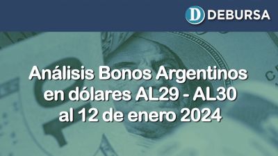 Análisis de los bonos argentinos en dólares AL29 y AL30 al 12 de enero 2024