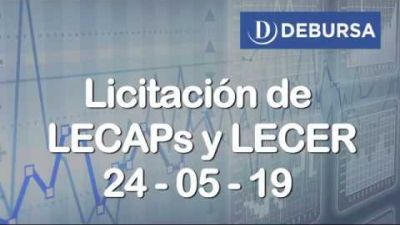 Licitación de LECAPs y LECER del 28 de mayo 2019