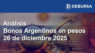 Bonos argentinos en pesos al 26 de diciembre 2025