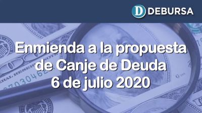 Bonos argentinos en dólares - Enmienda de la propuesta del Ministerio de Economía - 6 de julio 2020