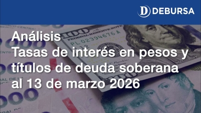 Análisis de tasas sobre el peso y los bonos argentinos al 13 de marzo 2026
