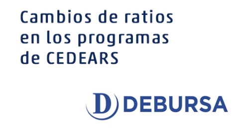 CEDEARS: cambios de ratios y montos máximos autorizados a emitir para los 33 programas