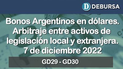 Bonos en dolares - Arbitraje entre activos de legistación local y extranjera. 7 de diciembre 2022