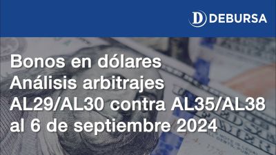 Bonos en dólares. Arbitrajes entre bonos de corto y mediano/largo plazo al 6 de septiembre 2024.